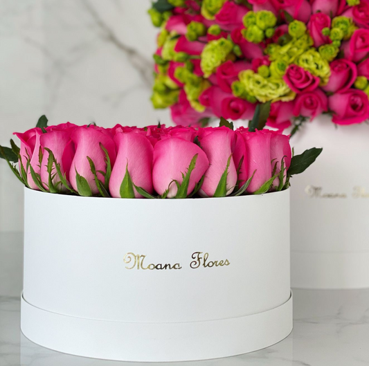 Rosas fucsia.