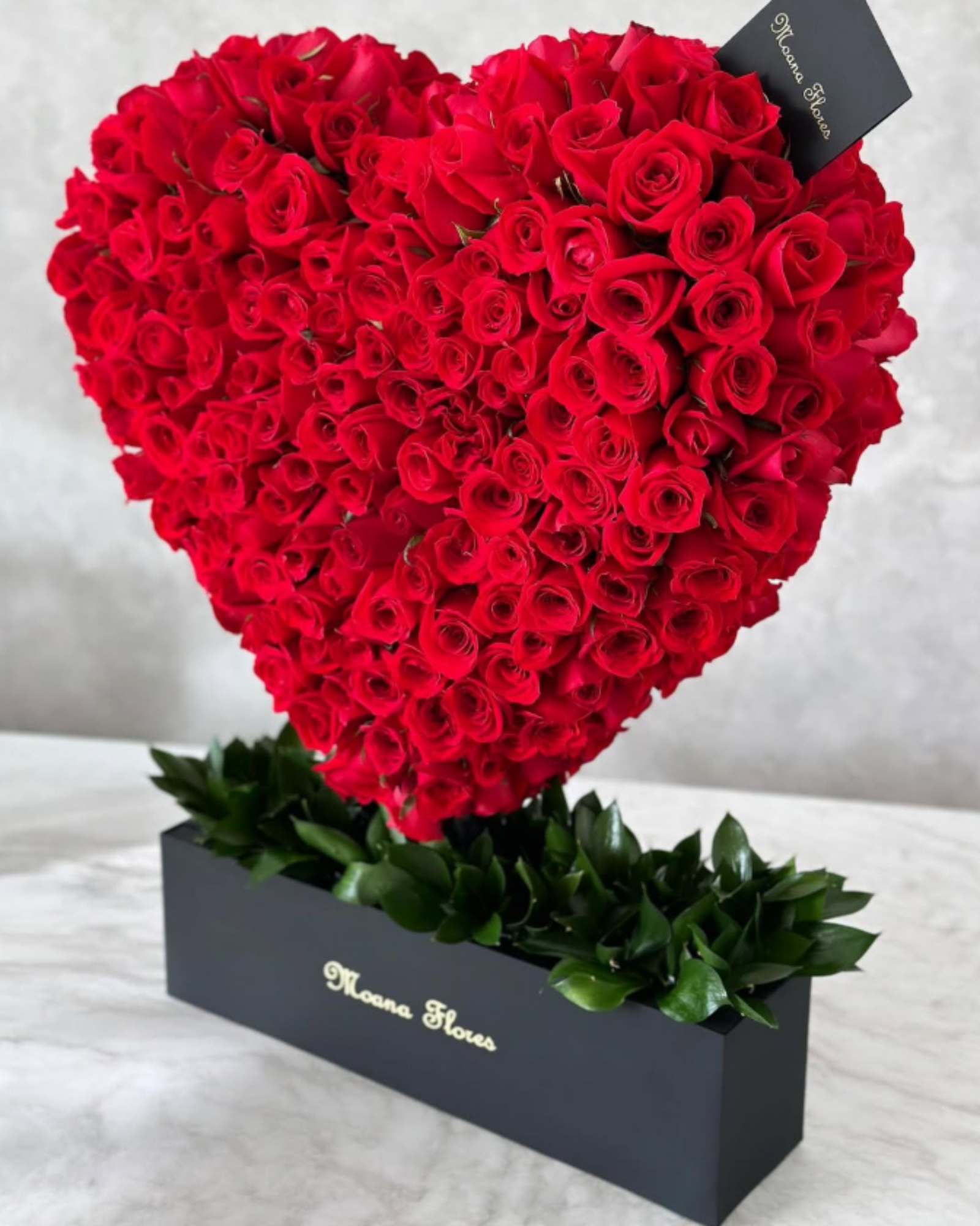 Arreglo 3D rosas rojas.