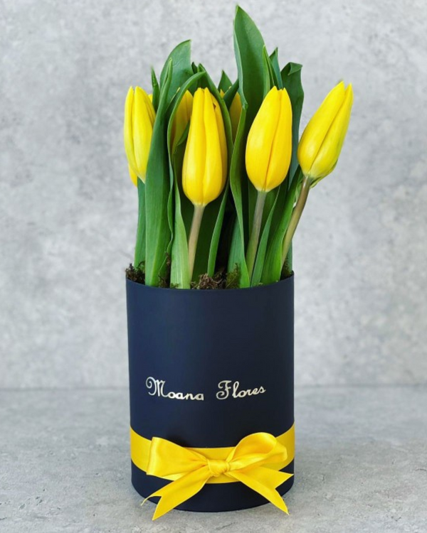 Tulipanes amarillos.